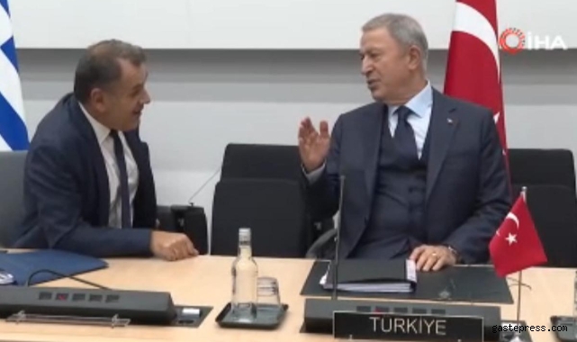 Bakan Akar, Yunan mevkidaşı Panagiotopoulos ile görüştü