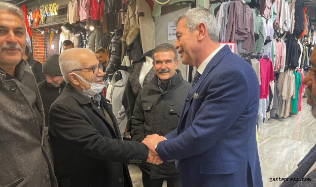 İYİ Parti’nin Belediye Başkan Adayları esnaf ziyareti gerçekleştirdi!