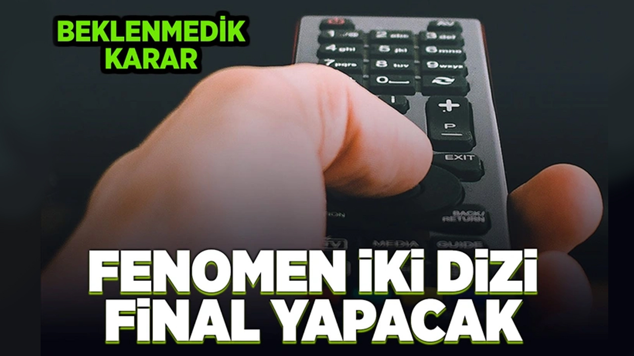 Rekortmen iki diziden beklenmeyen final kararı!