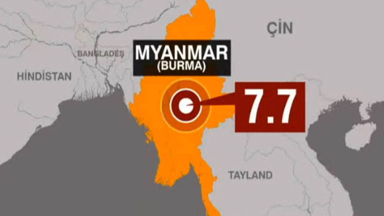 Myanmar'da 7,7 ve 6,4 büyüklüğünde iki deprem!