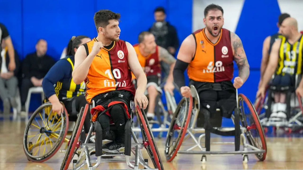 Tekerlekli Sandalye Basketbol Süper Ligi'nde Galatasaray, şampiyonluğa ulaştı!