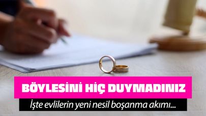 Sorun yaşayan çiftler bu yöntemi deniyor! İşte evlilerin boşanma akımı...