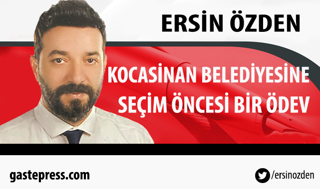 Kocasinan Belediyesine Seçim Öncesi Bir Ödev