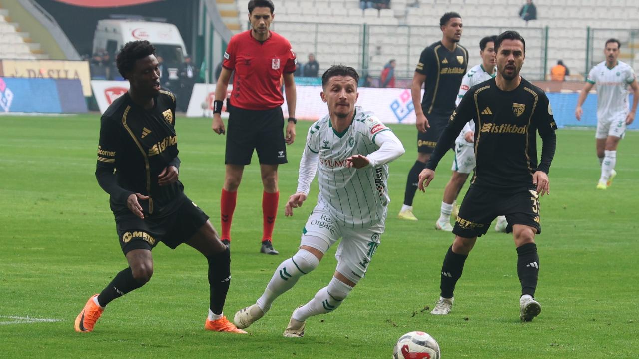 Kayserispor Konya’da Kaybetmedi: 1-1