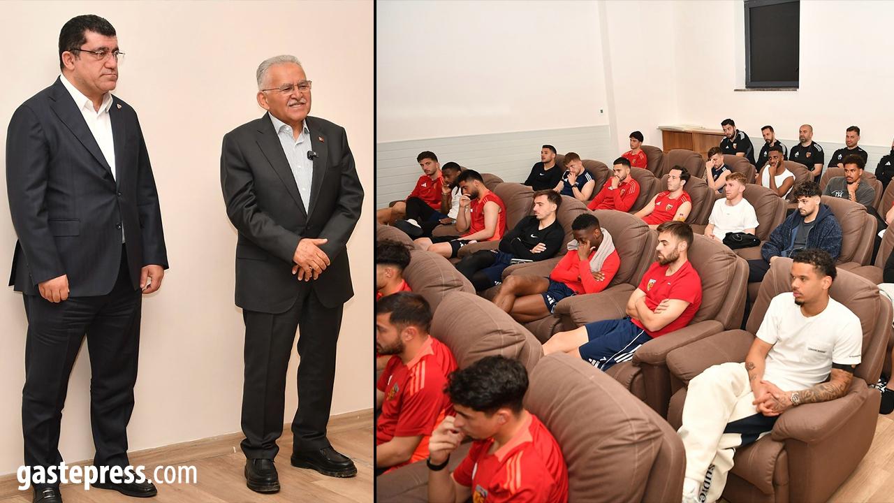Kayseri’de kritik maç öncesi moral ziyareti!
