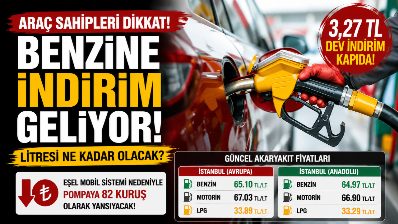 Araç Sahiplerine Müjde! Benzine İndirim Geliyor: Pompa Fiyatı Değişecek!