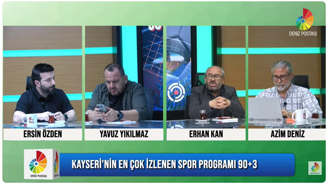 Ersin Özden Moderatörlüğünde, 90+3 Deniz Postası TV’de! 19.05.2026