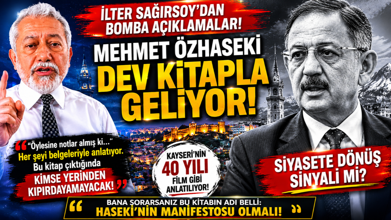 İlter Sağırsoy’dan olay iddia: “Bu kitap Kayseri’yi sarsacak!”