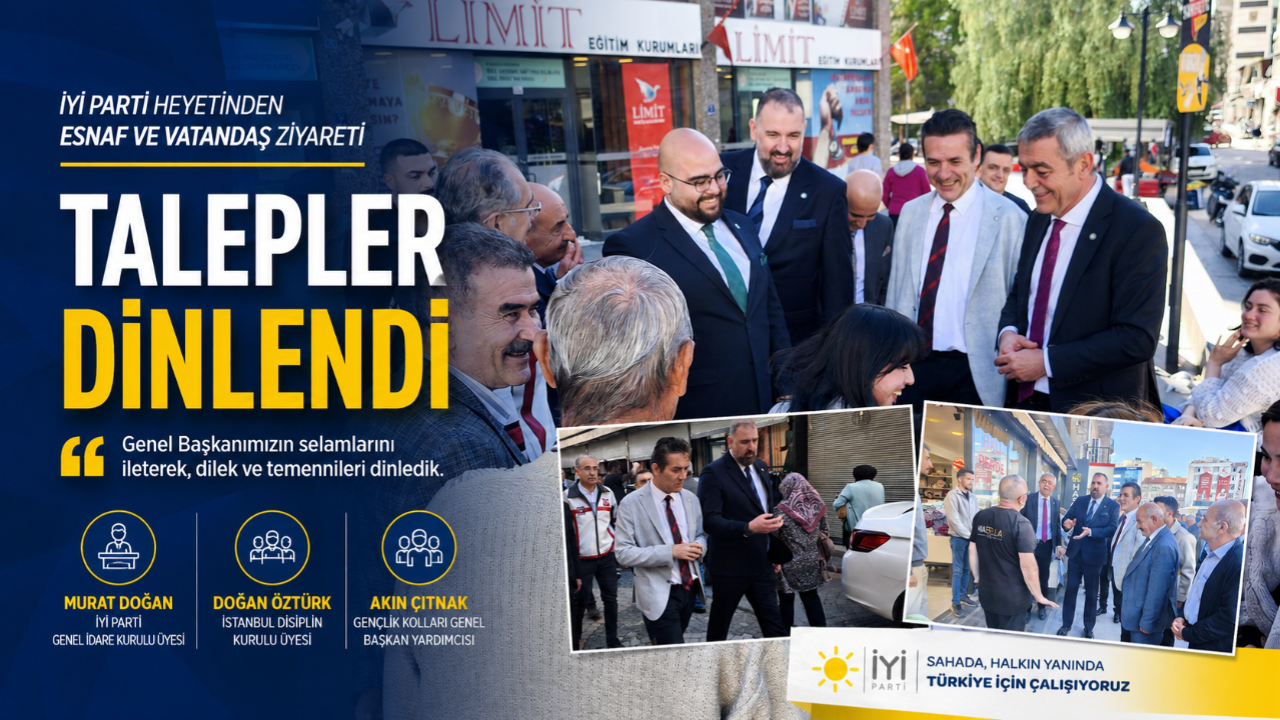 İYİ Parti’den Kayseri’de esnaf ziyareti! Vatandaşın talepleri dinlendi!