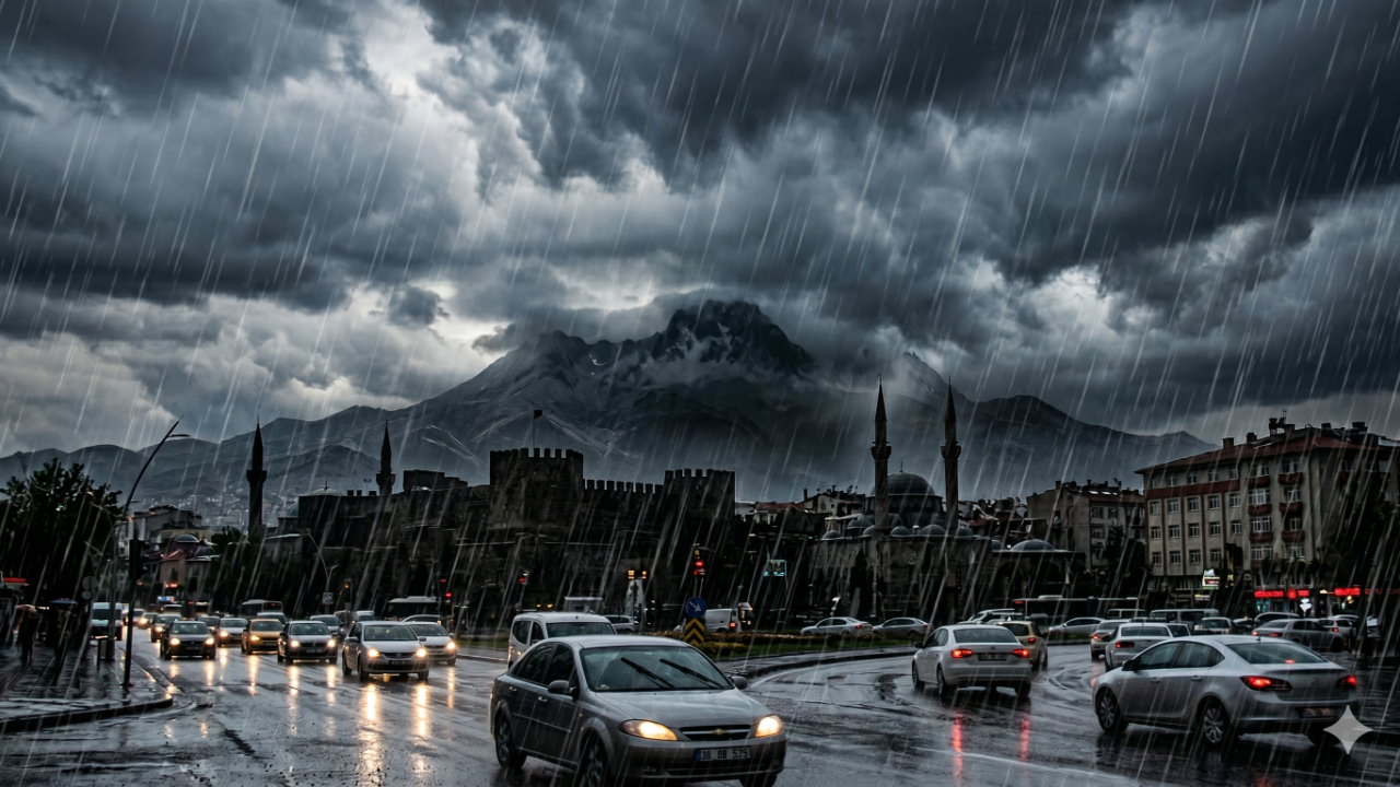 Kayseri’ye Sağanak Yağış Uyarısı! Meteoroloji’den Dikkat Çeken Açıklama!