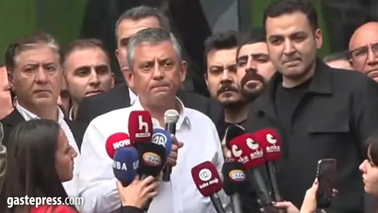 Özgür Özel CHP Genel Merkezi'nden ayrıldı!