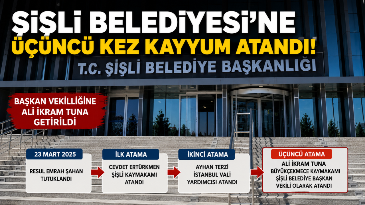 Şişli Belediyesi’nde Üçüncü Görev Değişimi! Başkan Vekilliğine Ali İkram Tuna Atandı!