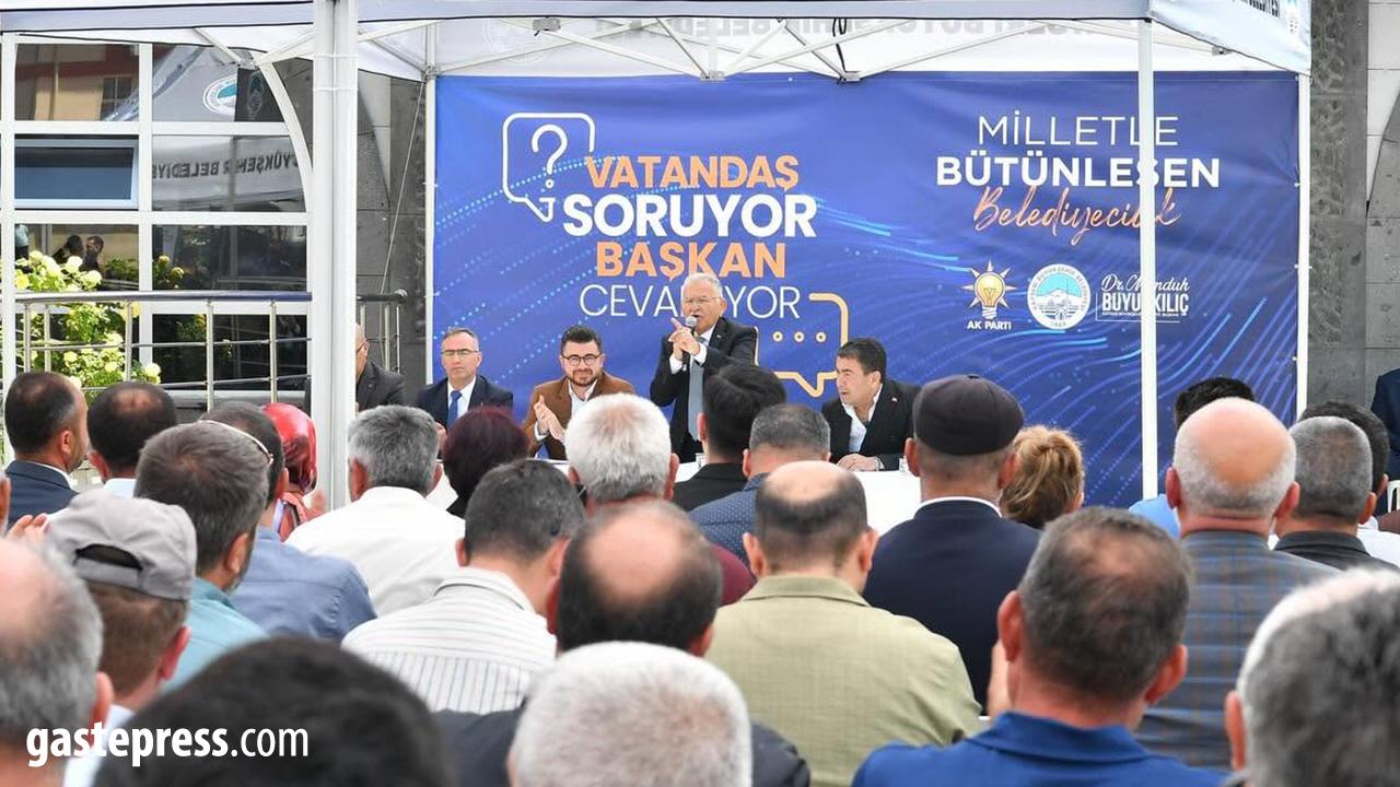 Bünyan’da Vatandaşlar Sorularını Sordu, Başkan Büy