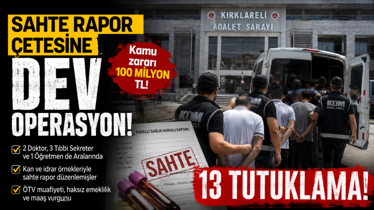 Doktor ve Sekreterlerin de Aralarında Olduğu Şebekeye Darbe!