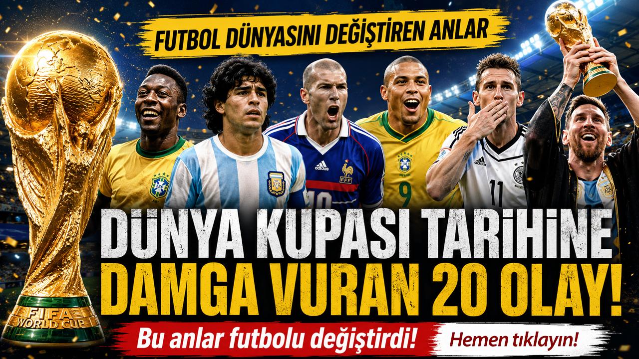 Dünya Kupası Tarihine Damga Vuran 20 Olay!