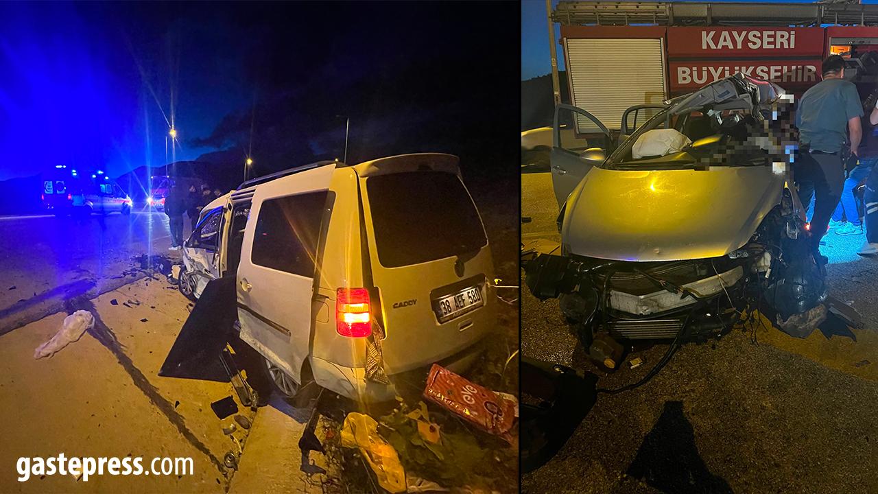 Kayseri-Develi Karayolu'nda feci kaza: 1 ölü, 6 yaralı!