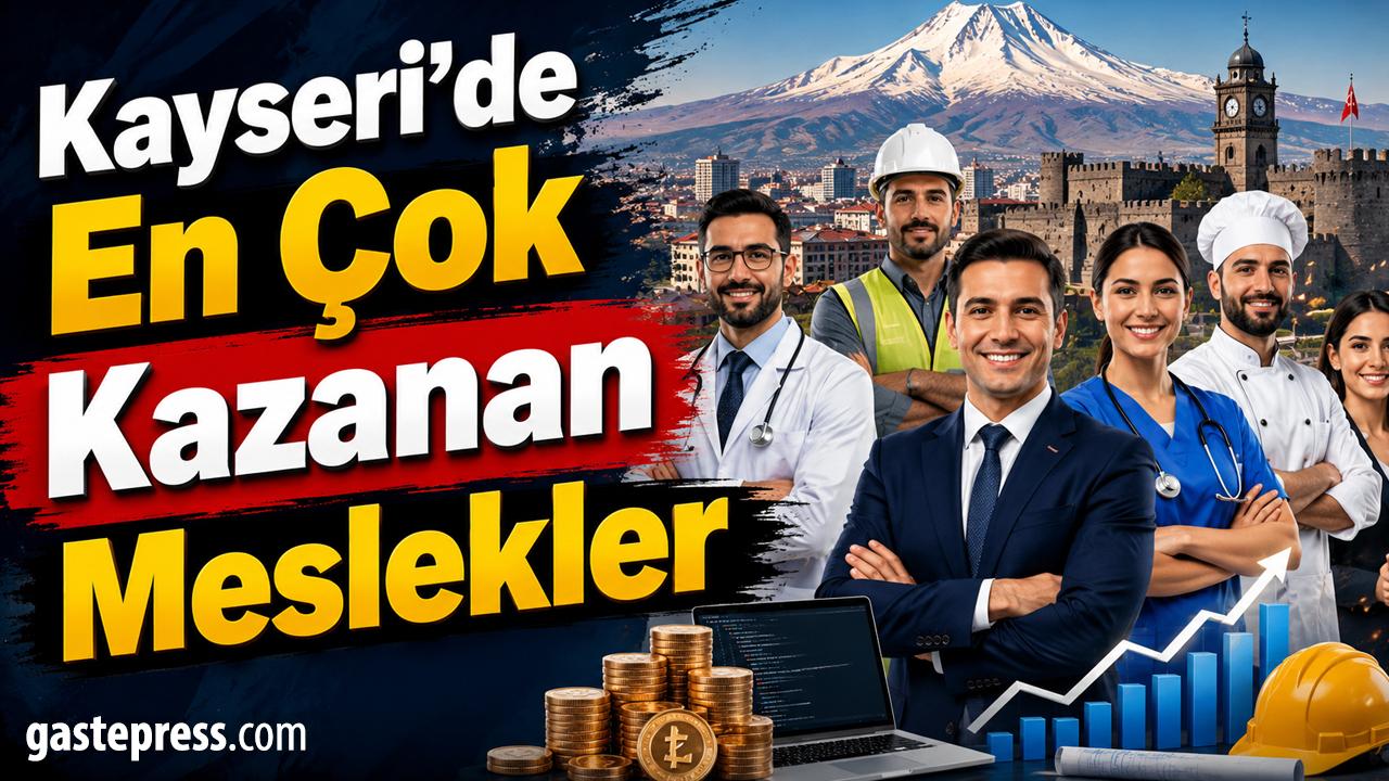 Kayseri'de En Çok Kazanan Meslekler Hangileri? İşte Zirvedeki Meslek Grupları!