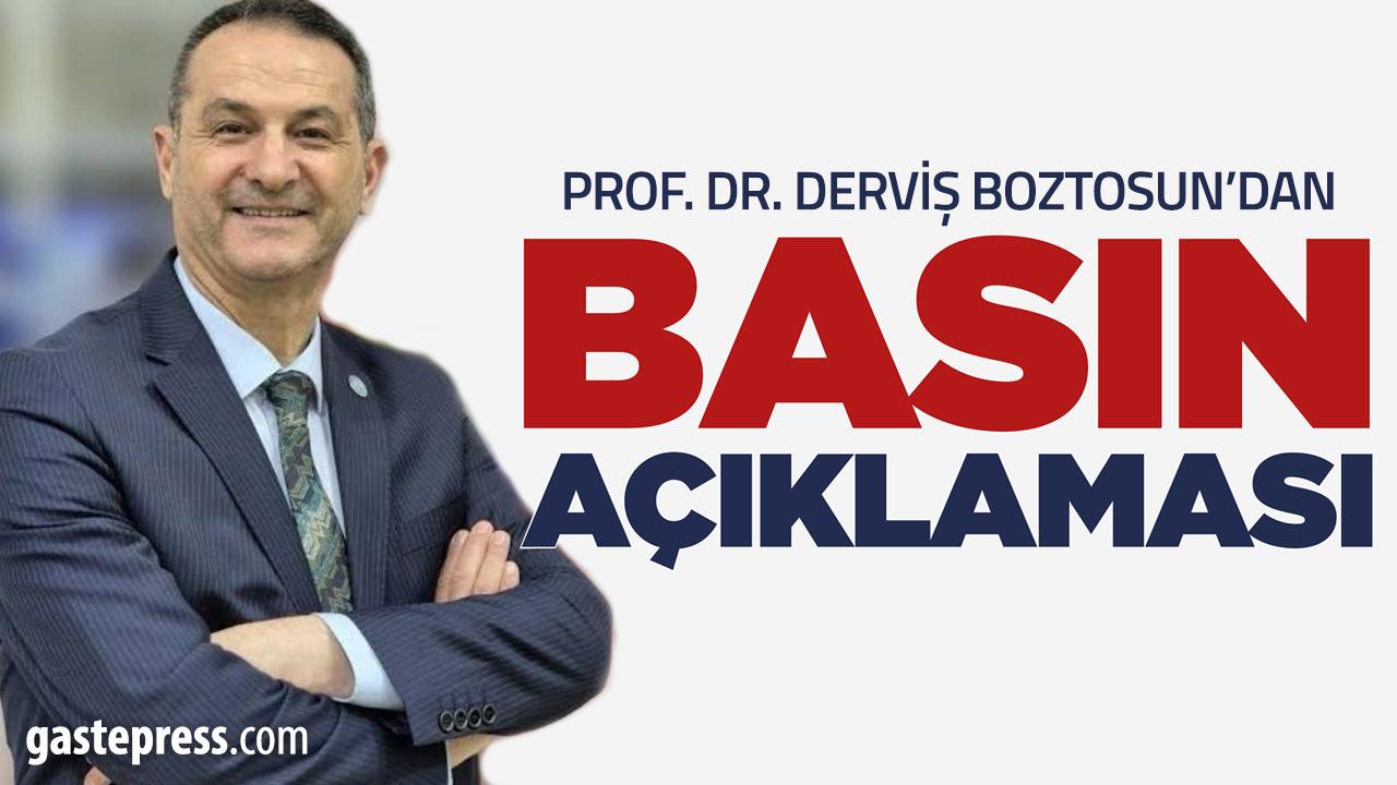 Prof. Dr. Derviş Boztosun’un Avukatından Açıklama: “İddialar