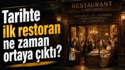 Tarihte ilk restoran ne zaman ortaya çıktı?