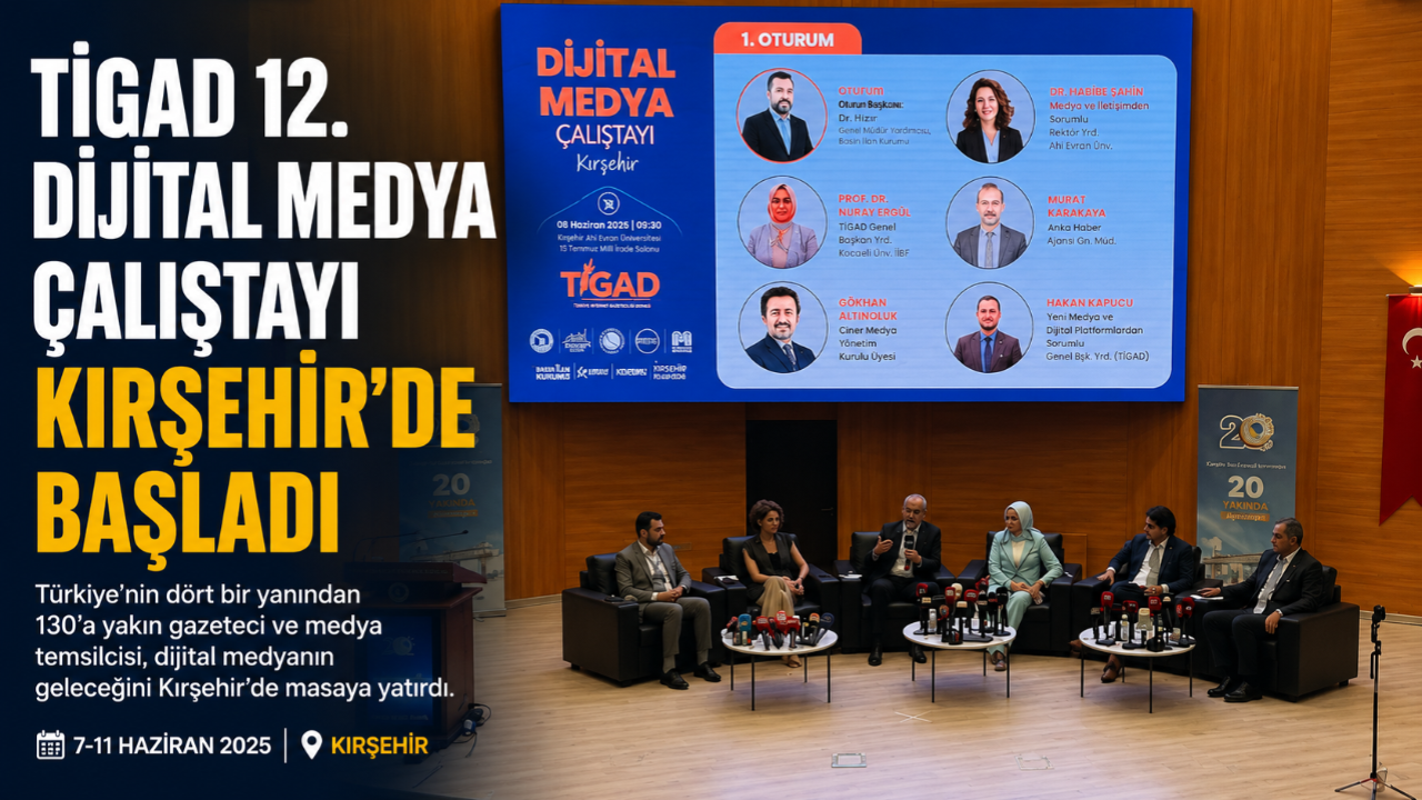 TİGAD 12. Dijital Medya Çalıştayı Kırşehir’de Başladı!