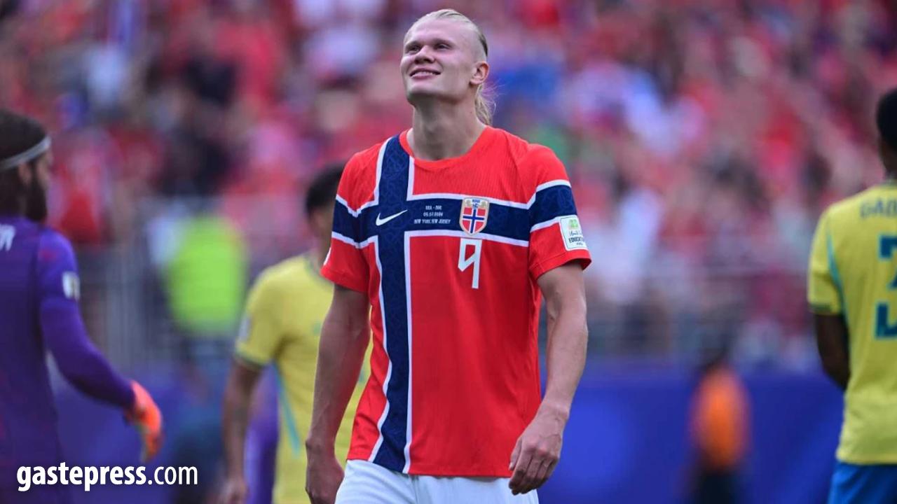 Erling Haaland Norveç'i çeyrek finale taşıdı!