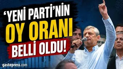 Gündemar Araştırma anketi yayımlandı: 'Yeni parti'nin oy oranı belli oldu!
