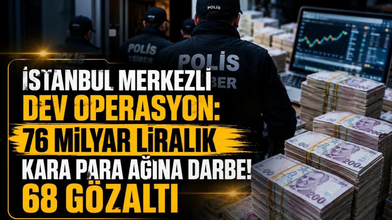 İstanbul Merkezli Dev Operasyon: 76 Milyar Liralık Kara Para Ağına Darbe! 68 Gözaltı!