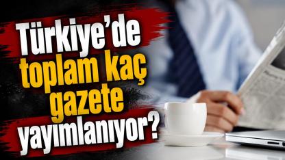 İstatistikler netleşti: Türkiye'de toplam kaç gazete yayımlanıyor?