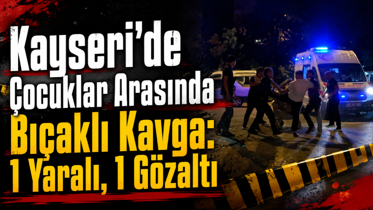 Kayseri'de Çocuklar Arasında Bıçaklı Kavga: 1 Yaralı, 1 Gözaltı!