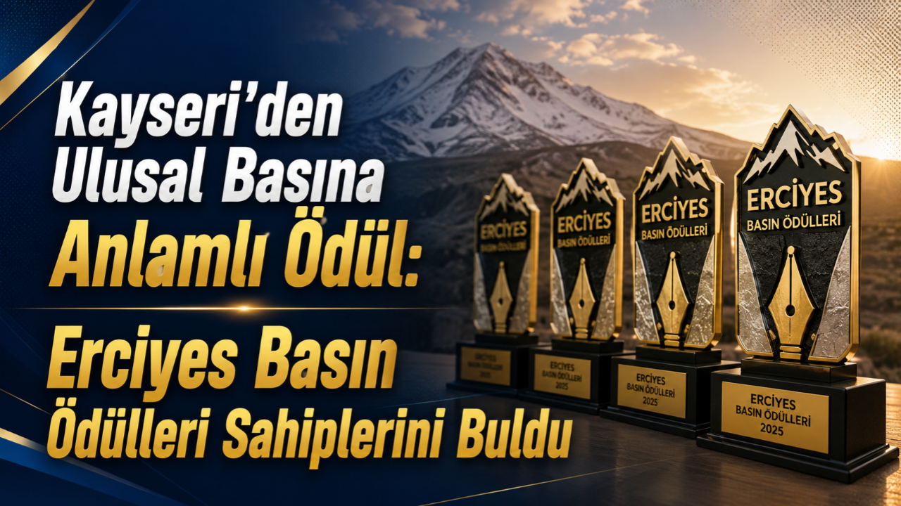 Kayseri'den Ulusal Basına Anlamlı Ödül: Erciyes Basın Ödülleri Sahiplerini Buldu!